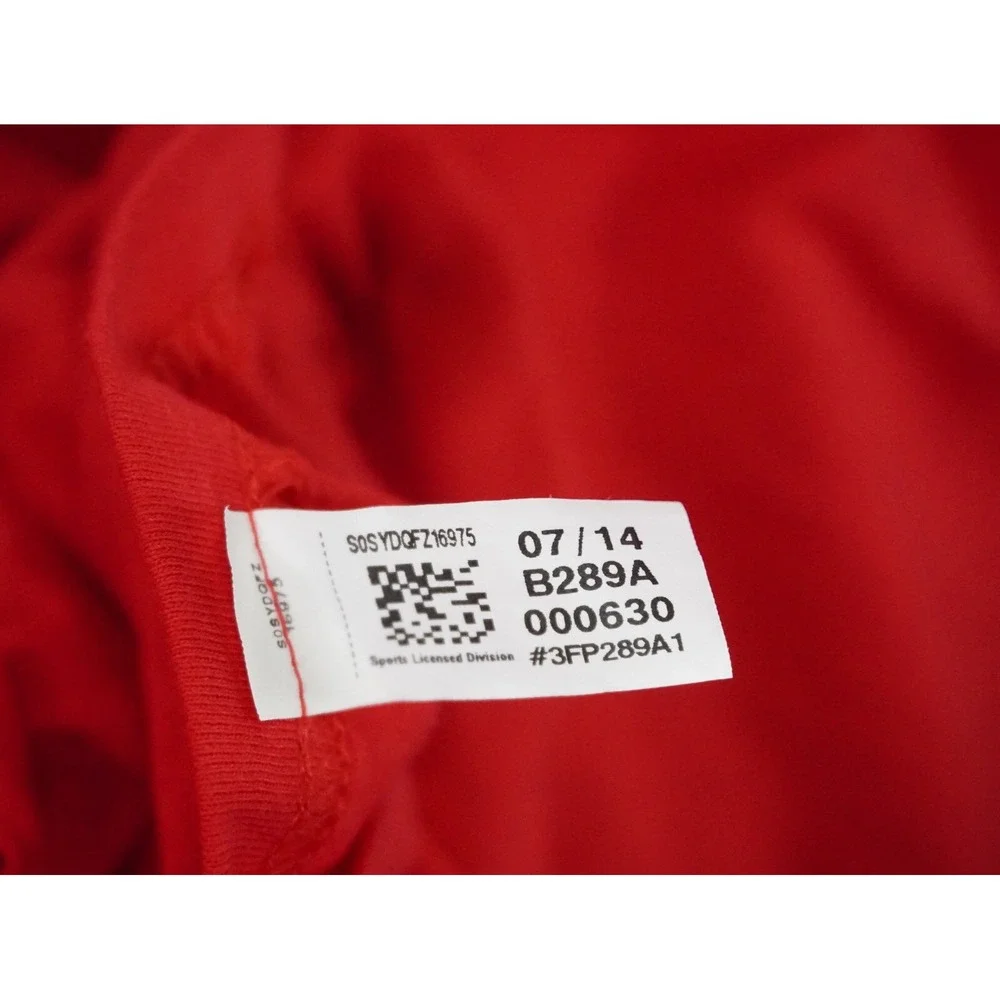 Adidas Shirt‎ Mens Large 76ers Philadelphia Red Short Sleeve Crew Neck